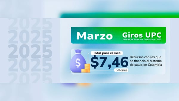 Giros de la Adres al sistema de salud en marzo sumaron $7.4 billones