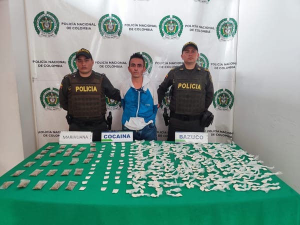 Dron permitió la captura de expendedor de drogas