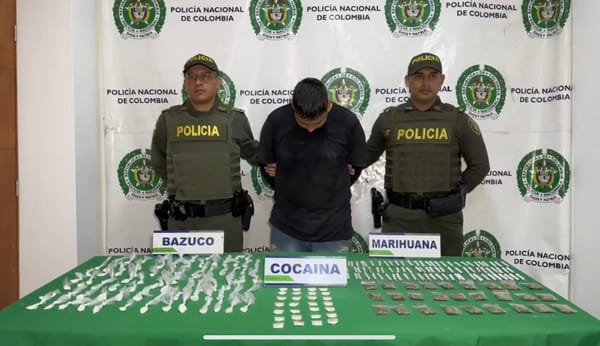 ‘Alexis’ cayó con la ‘merca’ en una cancha de Bucaramanga