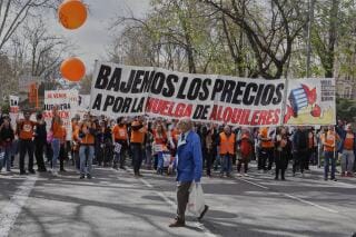 Españoles protestan contra 'abusivos' cobros de alquiler