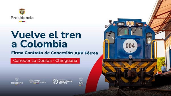 Petro firmó contrato APP que convierte a Santander en el corazón férreo de Colombia