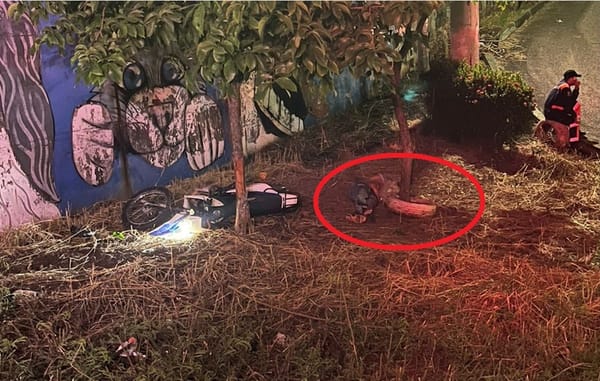 Chocó su vida y su moto contra unas barandas