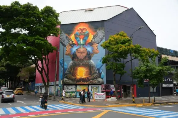 Uno de los murales más lindos del mundo está en Colombia