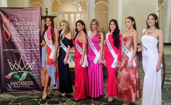 Elección de la Reina de Santander en Zapatoca en el Día de la Santandereanidad