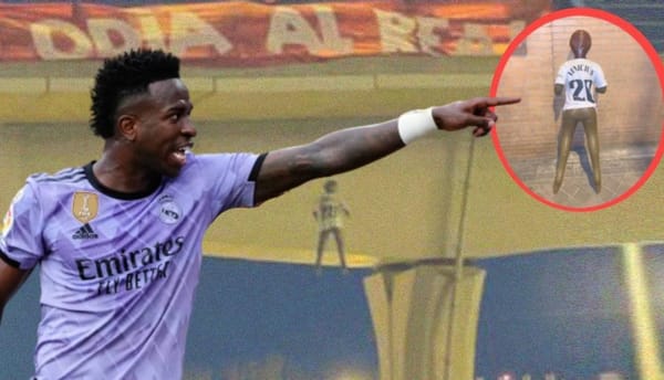 Condena a hinchas que colgaron muñeco de Vinicius Jr.