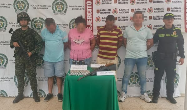 Capturadas en flagrancia cuatro personas y contundentes resultados operacionales de la Quinta Brigada en San Martín, Cesar