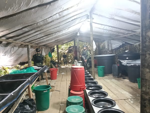 Destruido mega laboratorio para elaboración de cocaína
