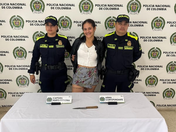 Policía le cayó a ‘risueña’ atracadora en Floridablanca