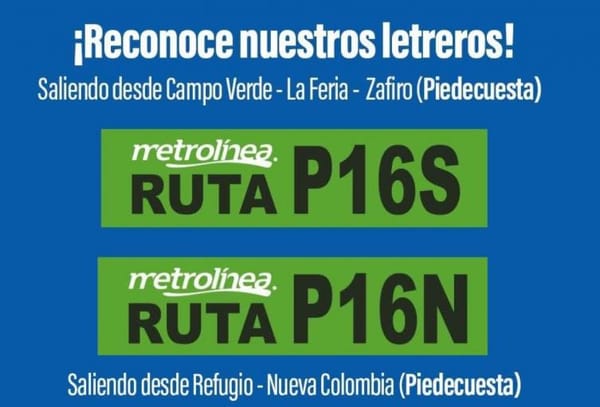 Dos nuevas rutas de Metrolínea entre Bucaramanga-Piedecuesta