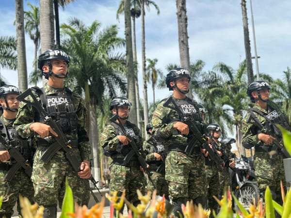 Policía Militar desplegada para brindarle seguridad a Bucaramanga