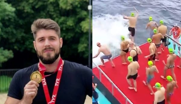 Nadador desaparece durante una competencia