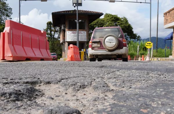 Inició mantenimiento en las vías aledañas al peaje La Punta en la Mesa de Los Santos