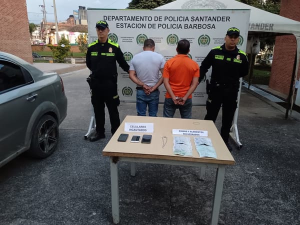 Caen delincuentes en Santander después de millonario robo, citaron a su víctima para una supuesta cita de venta