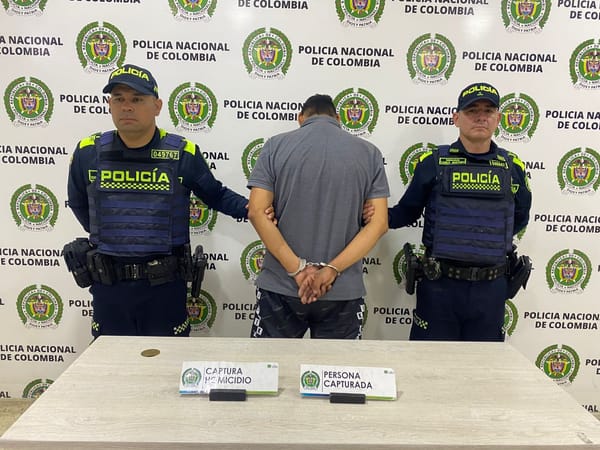 Capturado minutos después de asesinar a un hombre en Floridablanca