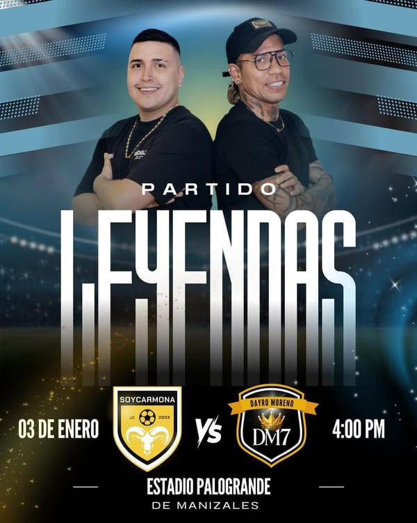 Dayro Moreno reunirá a las leyendas del Once Caldas en un partido en la Feria de Manizales 2026