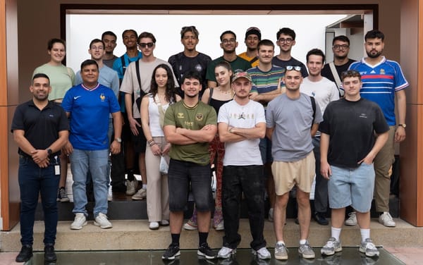 Grata visita de estudiantes franceses de intercambio