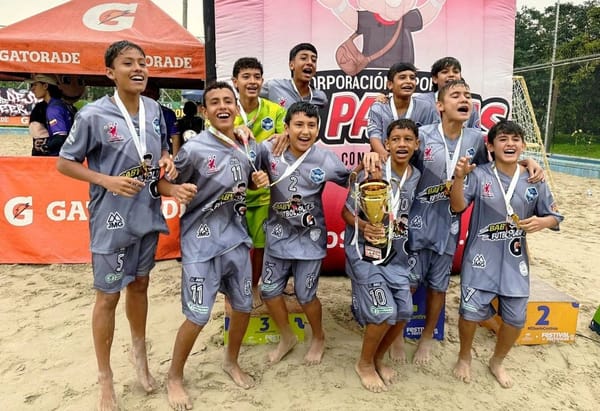 Ruitoque FC campeón del Baby Fútbol Playa en Medellín