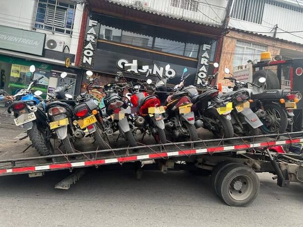 Refuerzan controles contra parqueo ilegal de motos