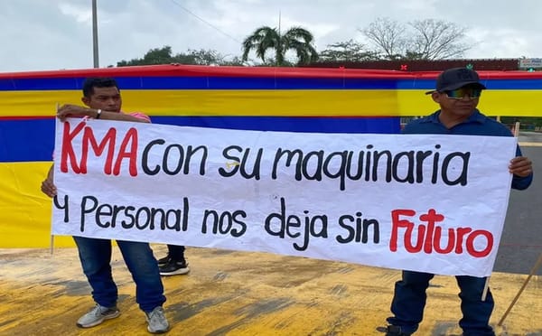 Volqueteros bloquean La Lizama y La Fortuna en Santander