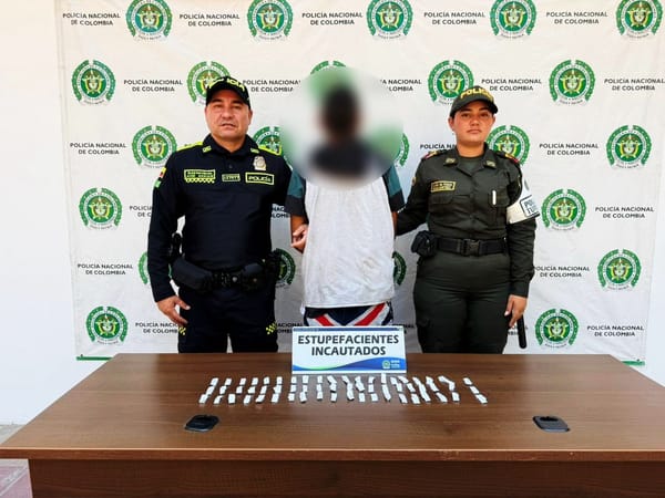 Cae en San Gil expendedor con más de 60 dosis de bazuco