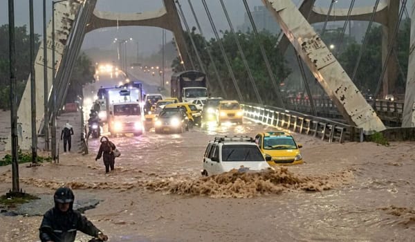 Área Metropolitana sufrió numerosas afectaciones tras torrencial aguacero