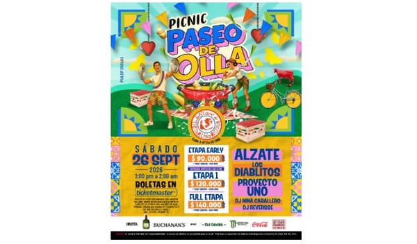 Picnic Paseo de Olla regresa a Andrés Carne de Res con Alzate, Los Diablitos y Proyecto Uno