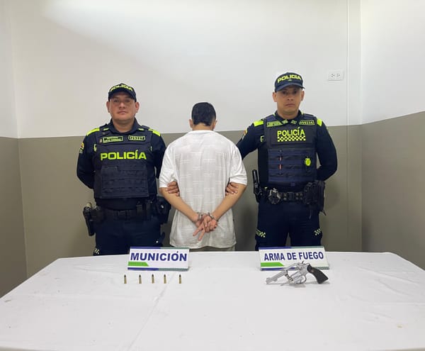 Los nervios delataron a joven de 18 años cargado con arma de fuego en el norte de Bucaramanga