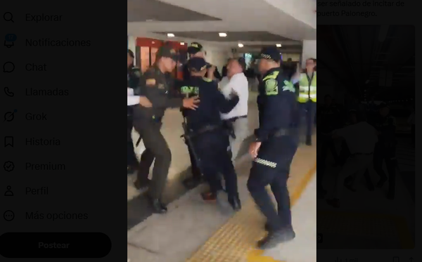 VIDEO |Comparendo a Hugo Ospina en Bucaramanga por presunta incitación al bloqueo hacia Palonegro