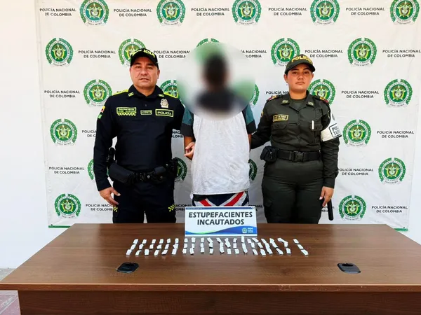 Cae en San Gil expendedor con más de 60 dosis de bazuco
