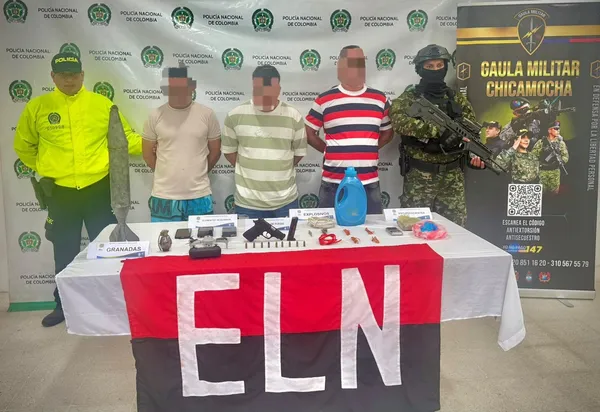 Capturados integrantes del ELN con 'miscelánea' para surtir el crimen