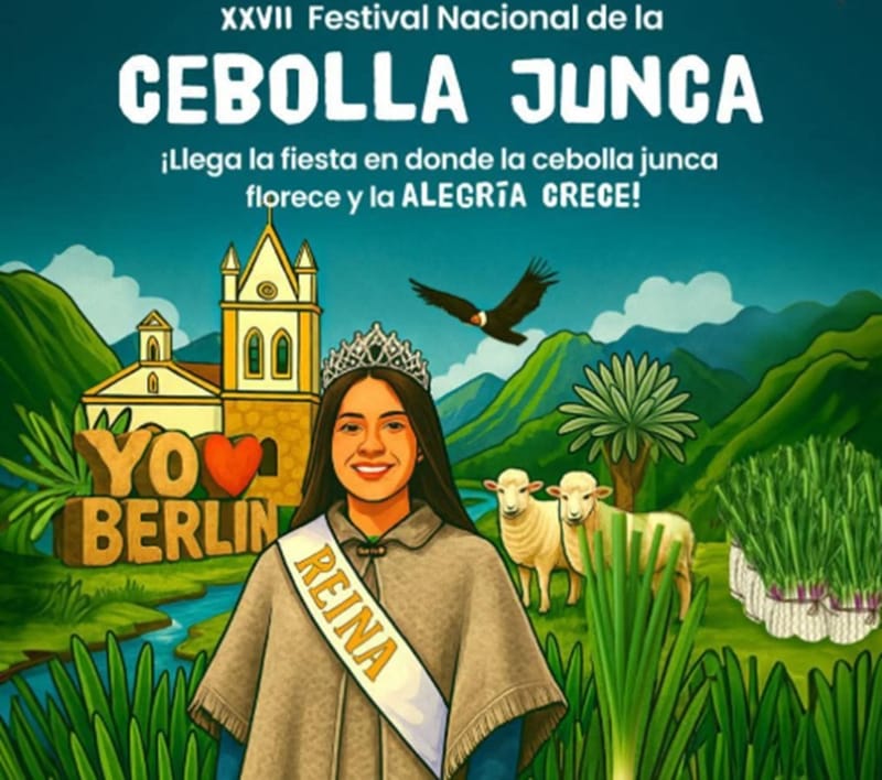 XXVII Festival Nacional de la Cebolla Junca en el corregimiento de Berlín, Tona imagen de la publicación