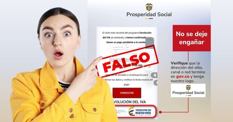 Prosperidad Social alerta sobre ola de estafas que usan de forma fraudulenta el nombre de esa entidad imagen de la publicación