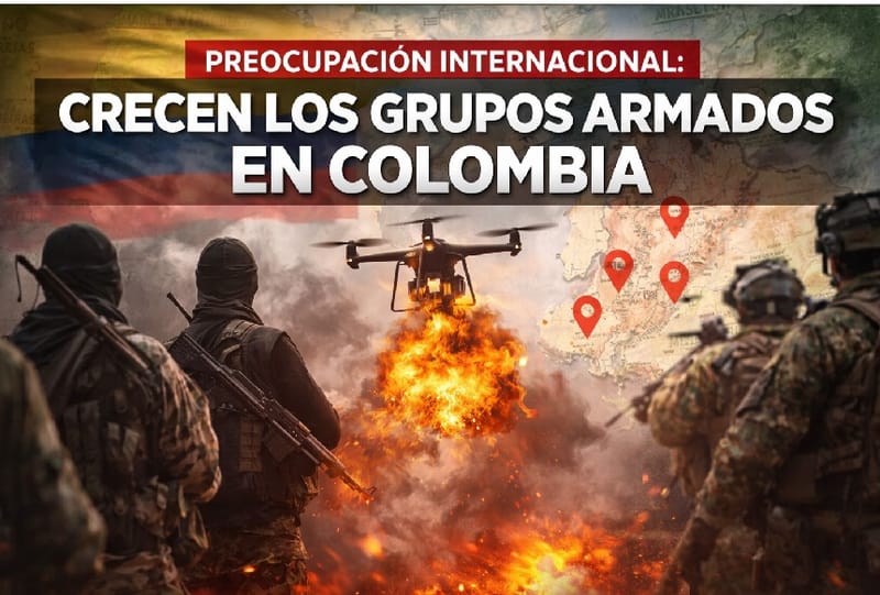 Informe internacional alerta sobre crecimiento de grupos armados en Colombia imagen de la publicación