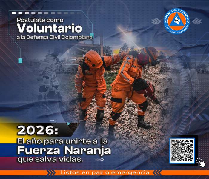 La Defensa civil abre convocatoria para voluntarios en Santander imagen de la publicación