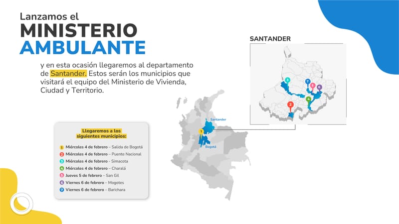 El ministerio de vivienda se acerca a la comunidad en Santander imagen de la publicación