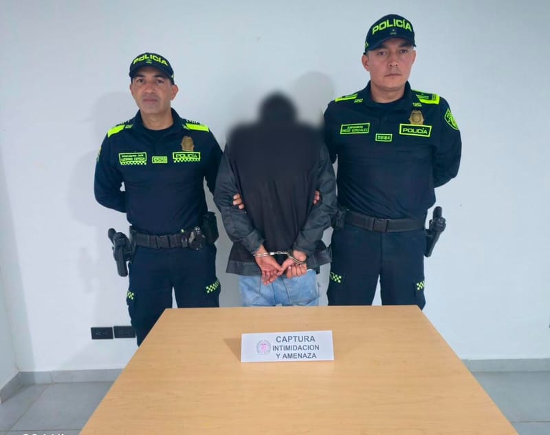 Policía Nacional de Colombia captura a hombre por amenazas en Zapatoca imagen de la publicación