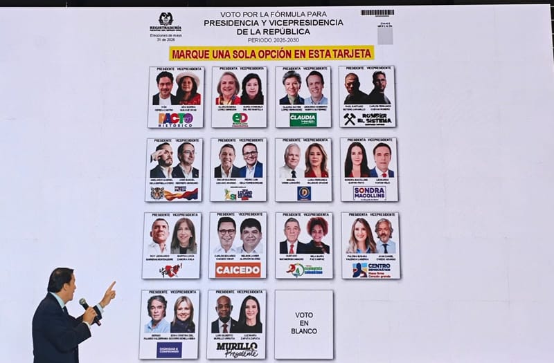 Tarjetón listo: así quedó organizado el “menú electoral” para las presidenciales imagen de la publicación