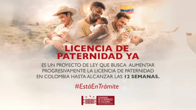 Avanza proyecto de ley para ampliar la licencia de paternidad en Colombia imagen de la publicación