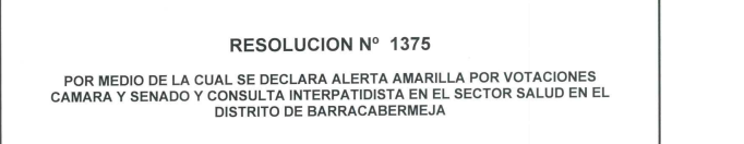 Barrancabermeja declara alerta amarilla hospitalaria por jornada electoral imagen de la publicación