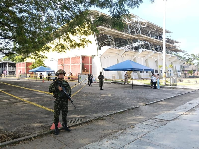 Gran despliegue militar para cuidar las elecciones el 8 de marzo en Santander imagen de la publicación