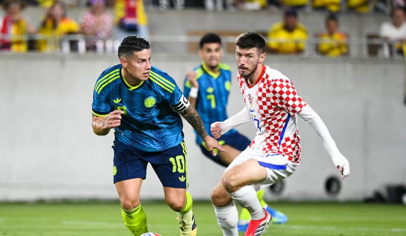 Muchas dudas y poco fútbol lo exhibido por Colombia ante la sólida Croacia imagen de la publicación