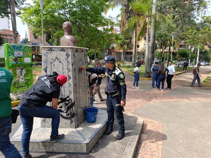 Intervienen y recuperan el parque Las Palmas previo a Semana Santa en Bucaramanga imagen de la publicación