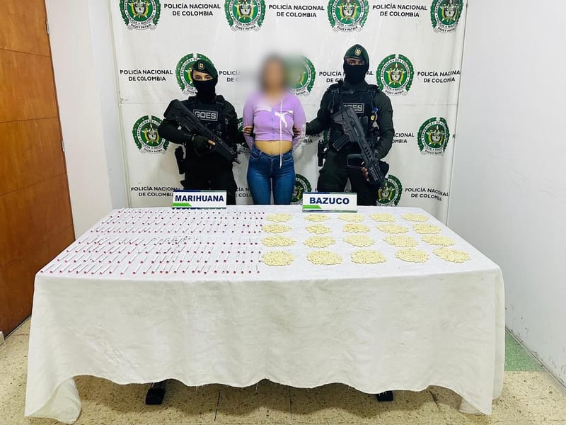 Cayó alias “La Flaca” con más de 2.000 dosis de estupefacientes en norte de Bucaramanga imagen de la publicación