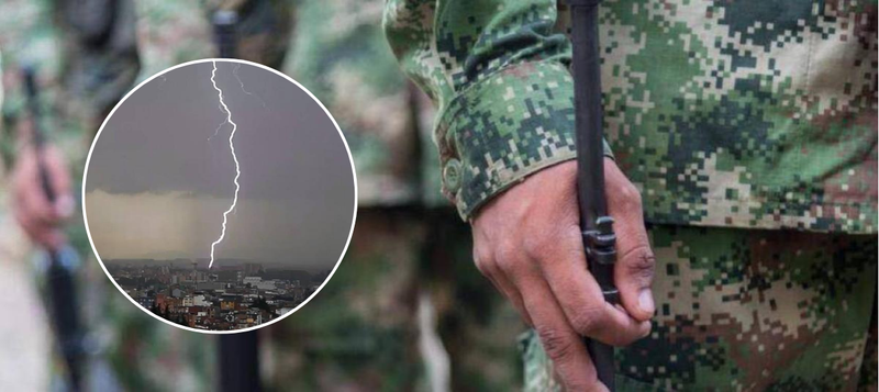 Rayo impacta a soldado en Santander imagen de la publicación