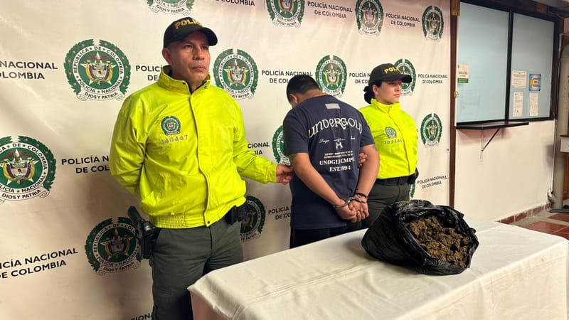 Cae alias 'Chocolate' con más de 2.500 gramos de marihuana en Bucaramanga imagen de la publicación