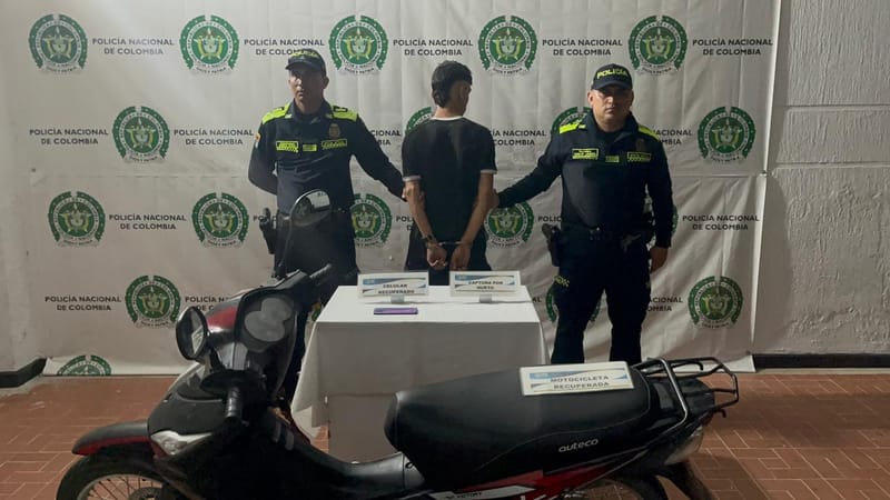 Capturado por hurto de moto en Cañaveral imagen de la publicación