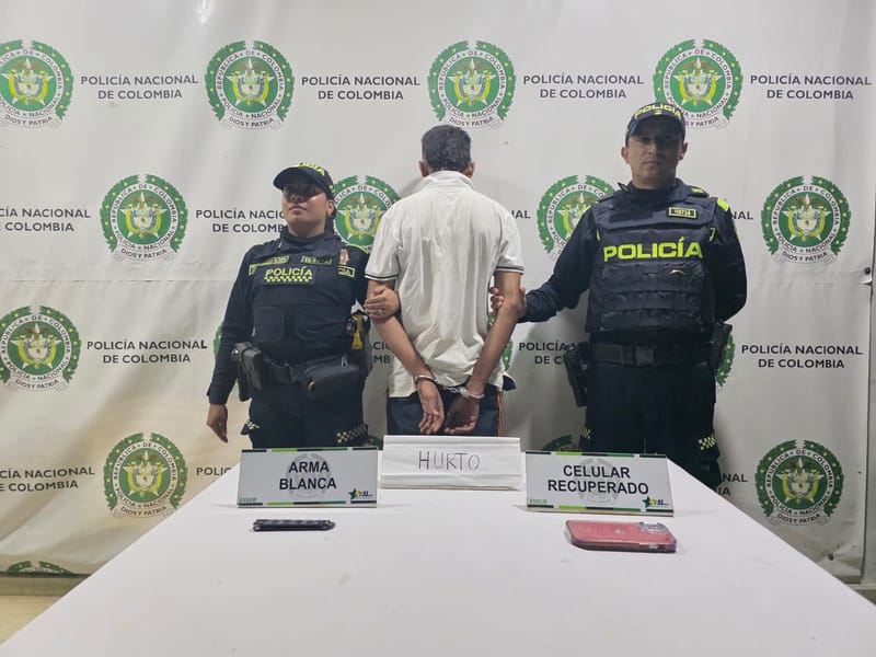 Joven cayó en tras hurto con navaja en Bucaramanga imagen de la publicación