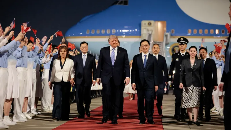 Trump llegó a Beijing para reunirse con Xi Jinping imagen de la publicación